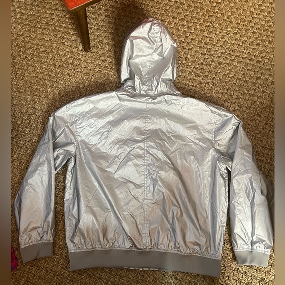 🩷Men's Hooded Zip-Up Windbreaker Jacket Hunter for Target Silver Size Large - Picture 3 of 5